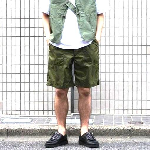 新品 Engineered Garments エンジニアードガーメンツ Fatigue Short - Nylon Micro Ripstop ファティーグショーツ S Olive ショートパンツ |  | 02