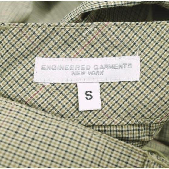 新品 Engineered Garments エンジニアードガーメンツ Sunset Short - Nyco Mini Tattersall サンセットショーツ S Khaki チェック パンツ |  | 07