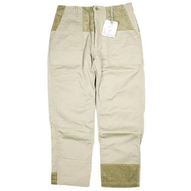 新品 Engineered Garments エンジニアードガーメンツ Fatigue Pant - 6.5oz Flat Twill ファティーグパンツ  S Khaki パッチワーク g25274 | 