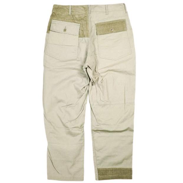 新品 Engineered Garments エンジニアードガーメンツ Fatigue Pant - 6.5oz Flat Twill ファティーグパンツ  S Khaki パッチワーク g25274 |  | 01