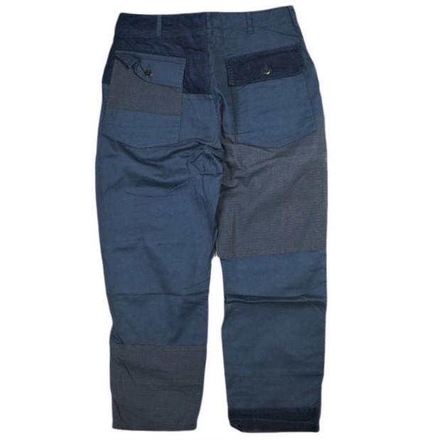 Engineered Garments エンジニアードガーメンツ Fatigue Pant - 6.5oz Flat Twill ファティーグパンツ S Navy パッチワーク ベイカー |  | 01