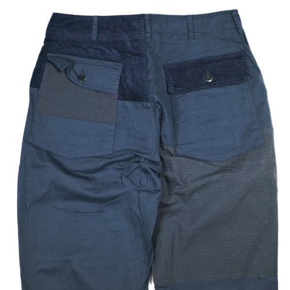 Engineered Garments エンジニアードガーメンツ Fatigue Pant - 6.5oz Flat Twill ファティーグパンツ S Navy パッチワーク ベイカー |  | 05