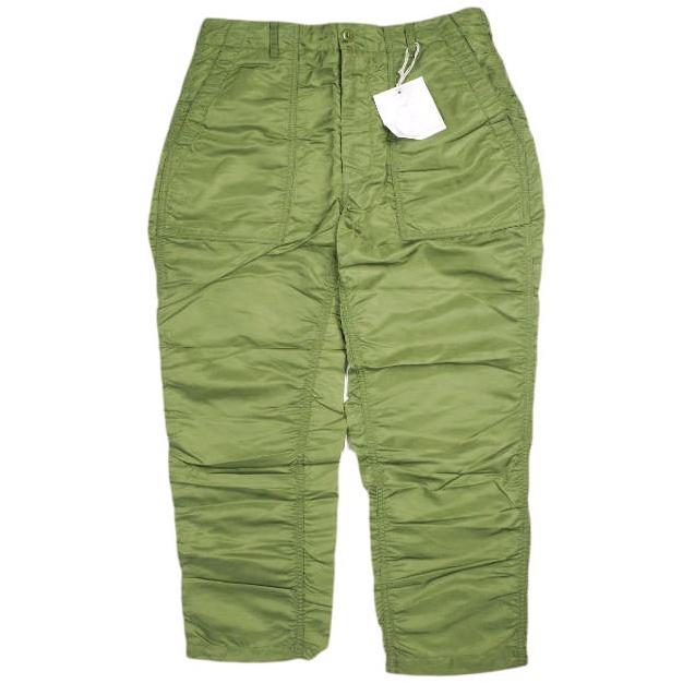 新品 Engineered Garments エンジニアードガーメンツ Fatigue Pant - Flight Satin Nylon ファティーグパンツ S Olive ベイカー g25285 | 