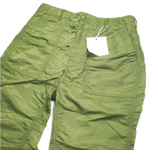 新品 Engineered Garments エンジニアードガーメンツ Fatigue Pant - Flight Satin Nylon ファティーグパンツ S Olive ベイカー g25285 |  | 03