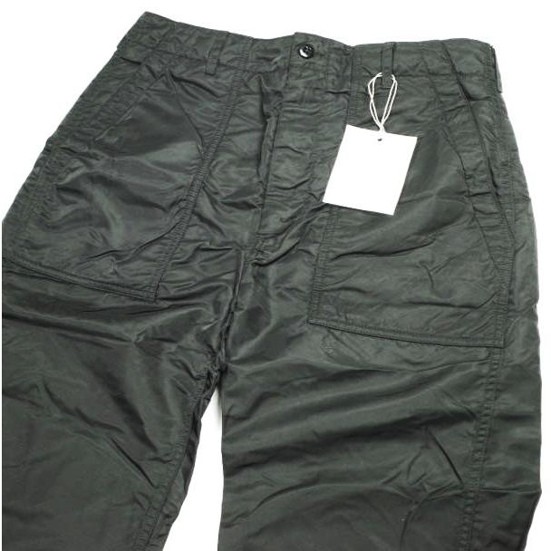 新品 Engineered Garments エンジニアードガーメンツ Fatigue Pant - Flight Satin Nylon ファティーグパンツ S Black ベイカー g25286 |  | 03