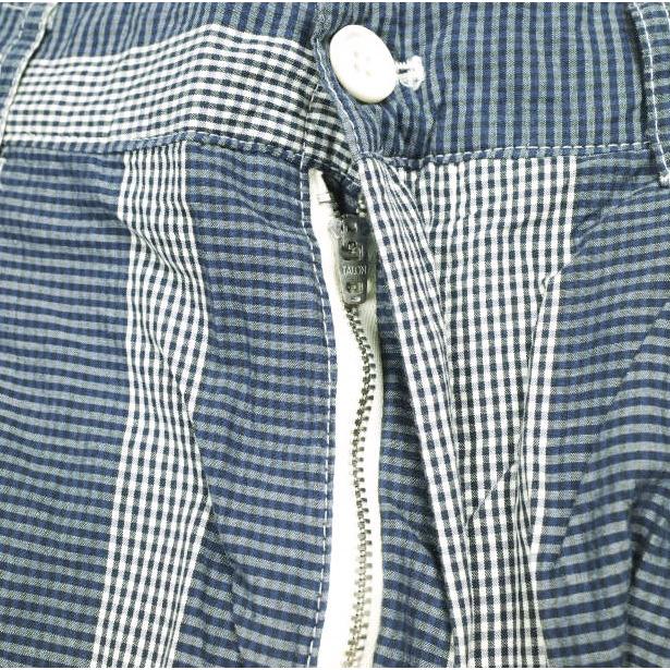 Engineered Garments エンジニアードガーメンツ WP SHORT ? MINI GINGHAM BIG ST. 1タックショーツ S Dk.Navy/Grey シンチバック パンツ |  | 04