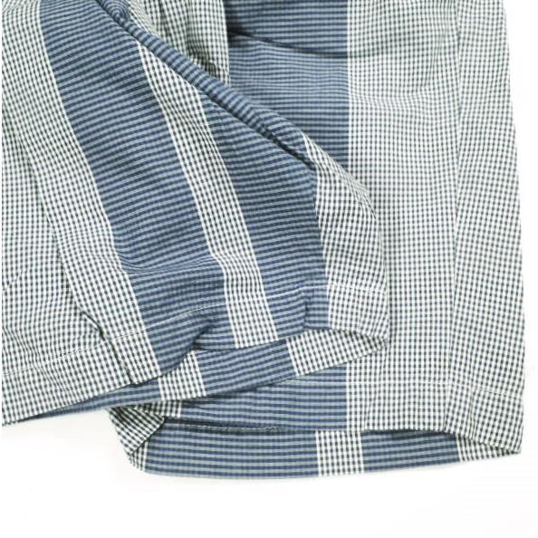 Engineered Garments エンジニアードガーメンツ WP SHORT ? MINI GINGHAM BIG ST. 1タックショーツ S Dk.Navy/Grey シンチバック パンツ |  | 05