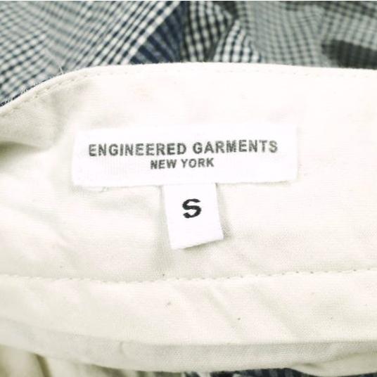 Engineered Garments エンジニアードガーメンツ WP SHORT ? MINI GINGHAM BIG ST. 1タックショーツ S Dk.Navy/Grey シンチバック パンツ |  | 06