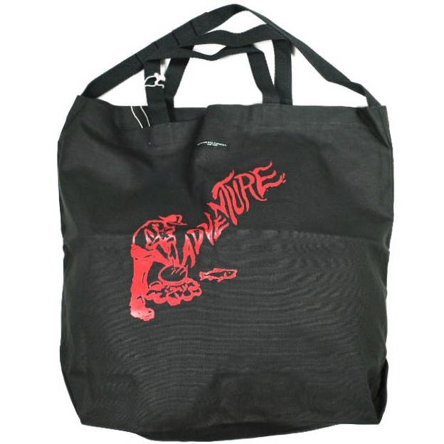 新品 Engineered Garments エンジニアードガーメンツ Carry All Tote w/ Strap - Adventure キャリーオールトート BLACK/RED 2WAY バッグ | 
