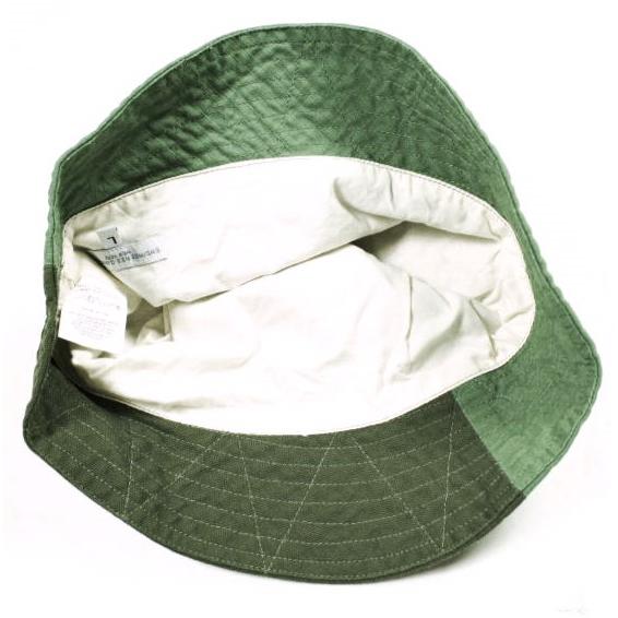 Engineered Garments エンジニアードガーメンツ Bucket Hat Cotton Ripstop コットンリップストップ バケットハット L Olive パッチワーク |  | 05
