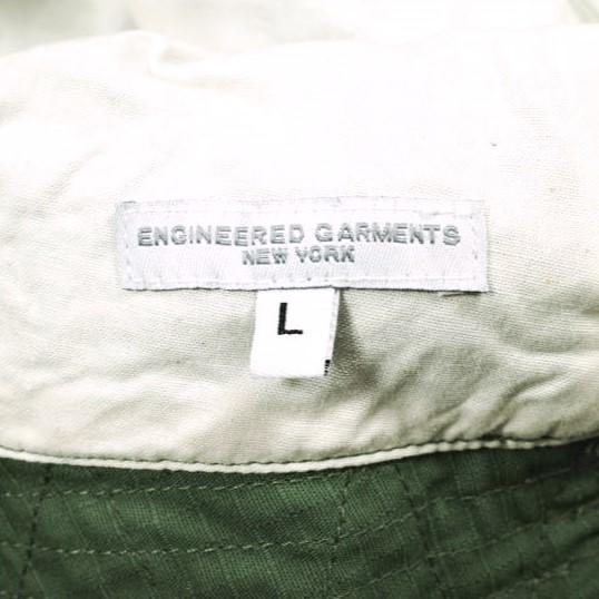 Engineered Garments エンジニアードガーメンツ Bucket Hat Cotton Ripstop コットンリップストップ バケットハット L Olive パッチワーク |  | 06