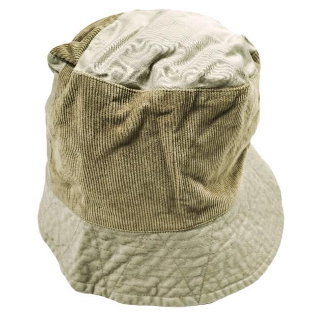 Engineered Garments エンジニアードガーメンツ Bucket Hat - 6.5oz Flat Twill コットンツイル バケットハット L Khaki パッチワーク 帽子 |  | 01