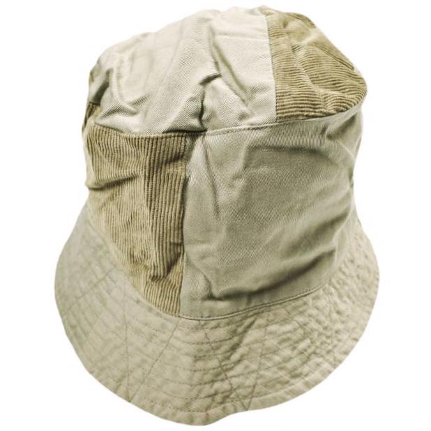 Engineered Garments エンジニアードガーメンツ Bucket Hat - 6.5oz Flat Twill コットンツイル バケットハット L Khaki パッチワーク 帽子 |  | 02