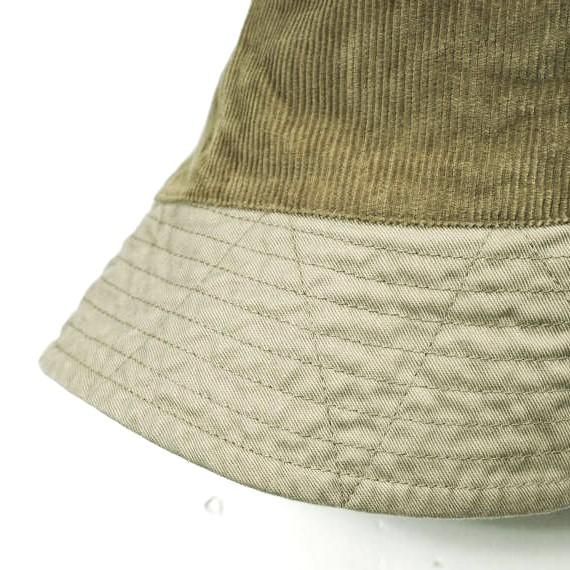 Engineered Garments エンジニアードガーメンツ Bucket Hat - 6.5oz Flat Twill コットンツイル バケットハット L Khaki パッチワーク 帽子 |  | 03