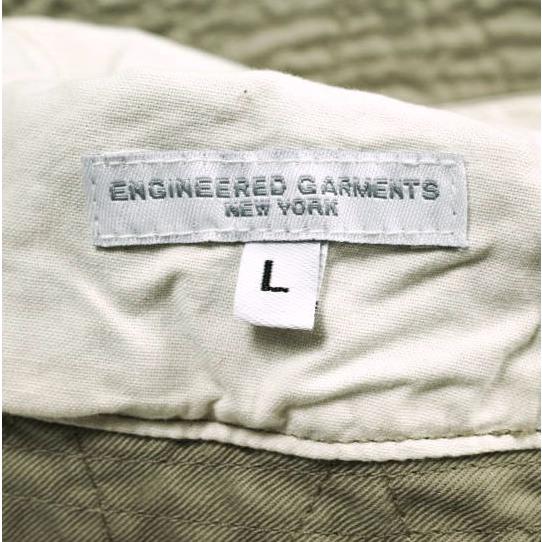 Engineered Garments エンジニアードガーメンツ Bucket Hat - 6.5oz Flat Twill コットンツイル バケットハット L Khaki パッチワーク 帽子 |  | 06