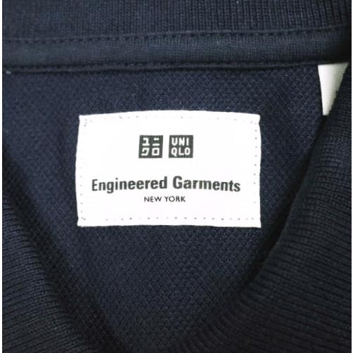 新品 Engineered Garments x UNIQLO エンジニアードガーメンツ ユニクロ 別注 カノコプリントポロシャツ 341-421351 M Navy 半袖 トップス |  | 03