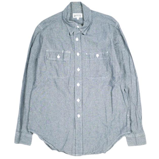 Engineered Garments WORKADAY エンジニアードガーメンツ Utility Shirt - Cotton Chambray シャンブレー ユーティリティーシャツ S BLUE | 