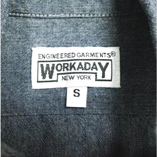Engineered Garments WORKADAY エンジニアードガーメンツ Utility Shirt - Cotton Chambray シャンブレー ユーティリティーシャツ S BLUE |  | 02