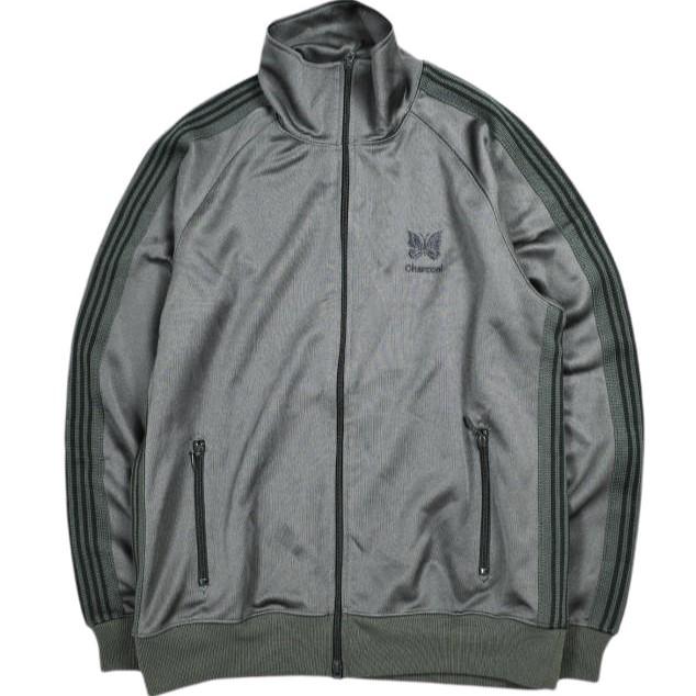 Needles x Charcoal TOKYO ニードルス チャコール 別注 日本製 TRACK JACKET - POLY SMOOTH トラックジャケット DI953 M GRAY ジャージ | 