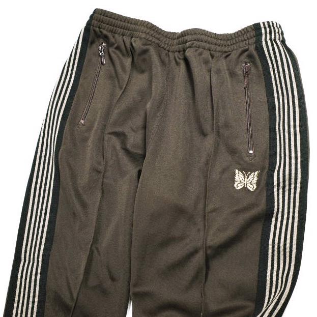 Needles ニードルス 日本製 Narrow Track Pant Poly Smooth ナロートラックパンツ ポリスムース DI364 M Brown イージー ジャージ ボトムス |  | 02
