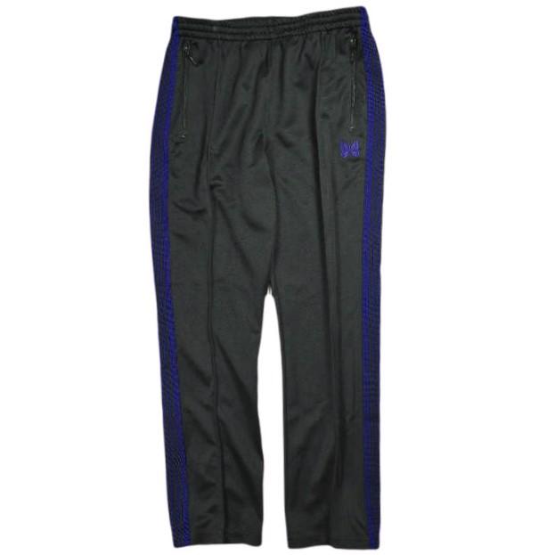 Needles ニードルス 日本製 Narrow Track Pant Poly Smooth ナロートラックパンツ ポリスムース DI172 M Black イージー ジャージ ボトムス | 