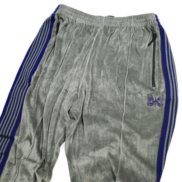 Needles ニードルス 日本製 Narrow Track Pant - C/Pe Velour ナロートラックパンツ ベロア EJ202 M Beige イージー ジャージ ボトムス【中古】【Needles】 Needles ニードルス 日本製 Narrow Track Pant - C/Pe Velour ナロー