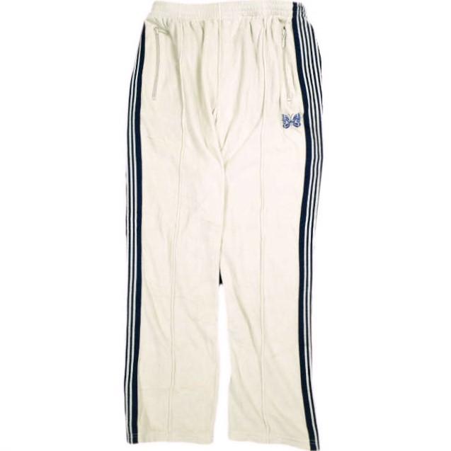 Needles ニードルス 日本製 Narrow Track Pant - C/Pe Velour ナロートラックパンツ ベロア EJ202 M Beige イージー ジャージ ボトムス | 