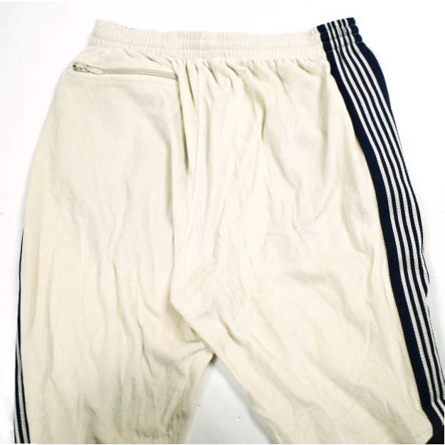 Needles ニードルス 日本製 Narrow Track Pant - C/Pe Velour ナロートラックパンツ ベロア EJ202 M Beige イージー ジャージ ボトムス |  | 03