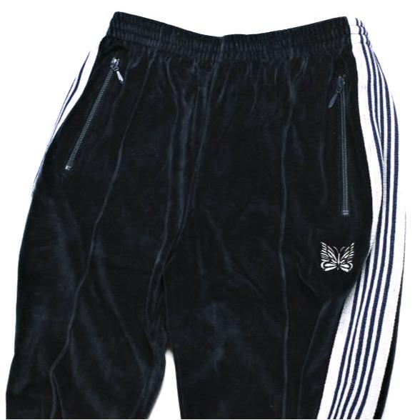 Needles ニードルス 日本製 Narrow Track Pant - C/Pe Velour ナロー