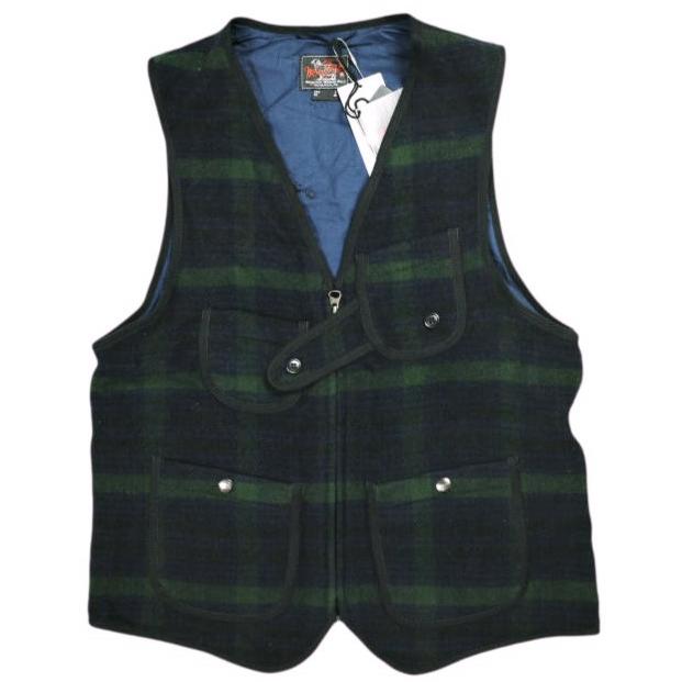新品 WOOLRICH x BEAMS PLUS ウールリッチ ビームスプラス 別注 BIG GAME HUNTING VEST ビッグゲームハンティングベスト M BLACKWATCH ジレ | 