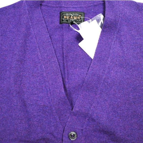 新品 BEAMS PLUS ビームスプラス Button Knit Vest Solid ボタン ニットベスト 11-05-0125-048 M PURPLE セーター ウール トップス g25372 |  | 04