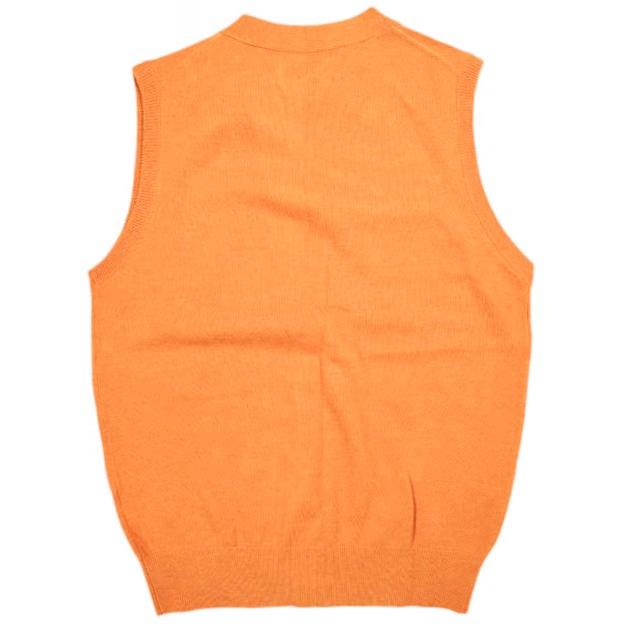 新品 BEAMS PLUS ビームスプラス Button Knit Vest Solid ボタン ニットベスト 11-05-0125-048 M ORANGE セーター ウール トップス g25373 |  | 01
