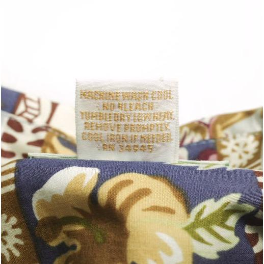 Reyn Spooner レインスプーナー 1980〜90s ダイヤモンドヘッドタグ ハワイアンシャツ M Beige/Navy ヴィンテージ 半袖 アロハシャツ 総柄 |  | 06