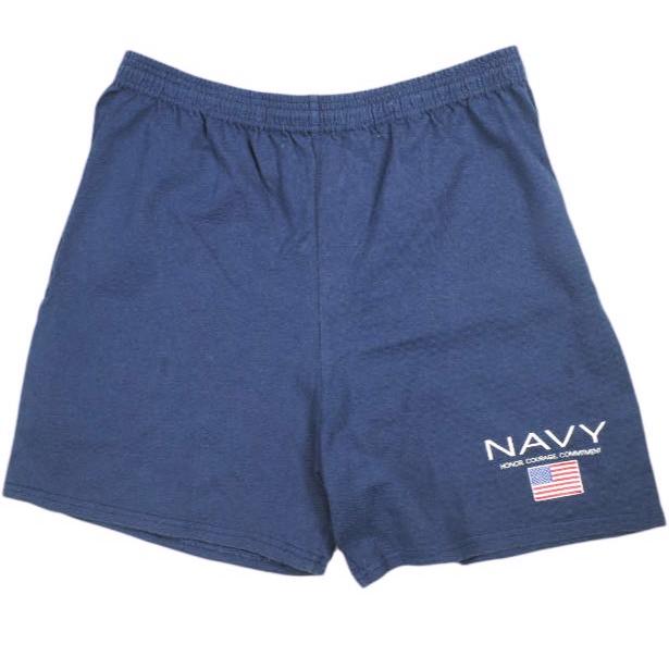 M.J.SOFFE ソフィー アメリカ製 00's US.NAVY ショーツ MADE IN USA L ネイビー スウェット ショートパンツ ヴィンテージ ボトムス g25385 | 