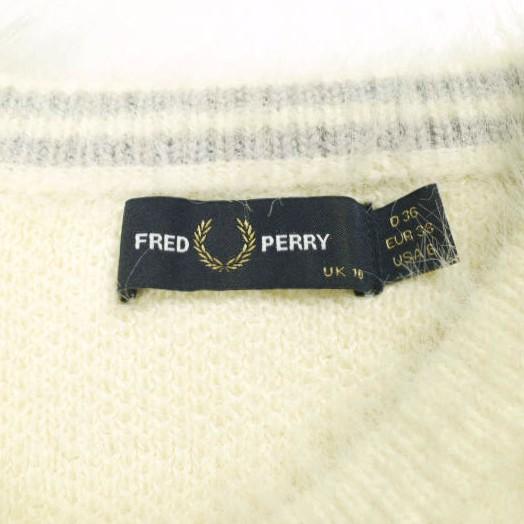 FRED PERRY x Ray BEAMS フレッドペリー レイビームス 別注 シャギーカーディガン FZ7231 ONE SIZE ECRU ニット トップス g25400 |  | 03