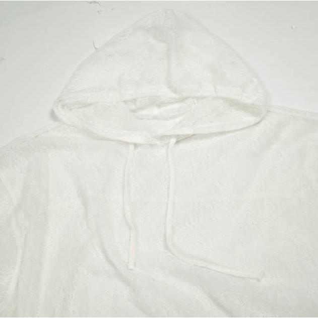 Ray BEAMS レイビームス 24AW レースシアーフーディー 61-14-0784-370 ONE SIZE WHITE プルオーバー シャツ パーカー トップス g25402 |  | 03