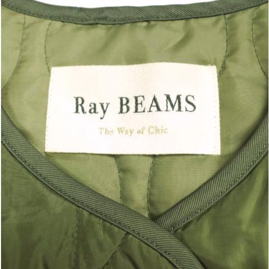 Ray BEAMS レイビームス キルティングノーカラーブルゾン 63-18-0121-111 ONE SIZE OLIVE コート アウター g25403 |  | 08