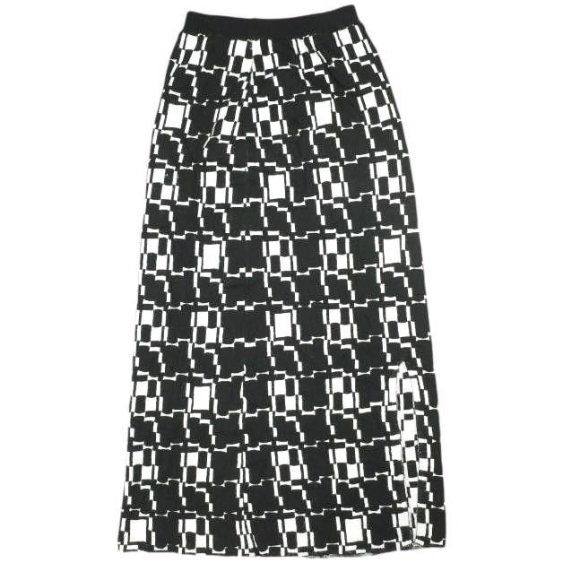 Ray BEAMS レイビームス 22AW ジオメトリックニットスカート 61-27-0052-370 Free BLACK ロング ボトムス g25416 |  | 01