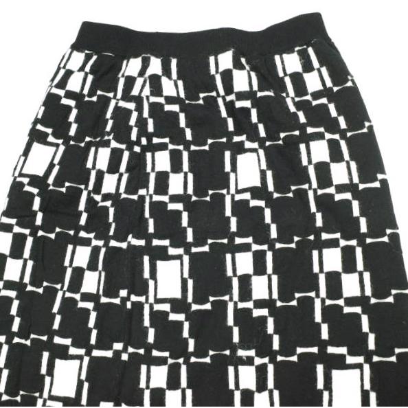 Ray BEAMS レイビームス 22AW ジオメトリックニットスカート 61-27-0052-370 Free BLACK ロング ボトムス g25416 |  | 03