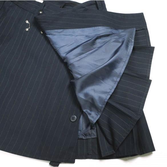 Ray BEAMS レイビームス 24SS ピンストライププリーツミニスカート 61-27-1048-462 0 NAVY ボトムス g25417 |  | 04