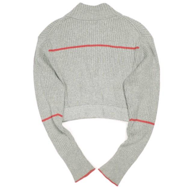 JUEMI ジュエミ EMB Half Zip Cropped Knit ハーフジップクロップドニット 3510615 Free グレー セーター プルオーバー トップス g25419 |  | 01