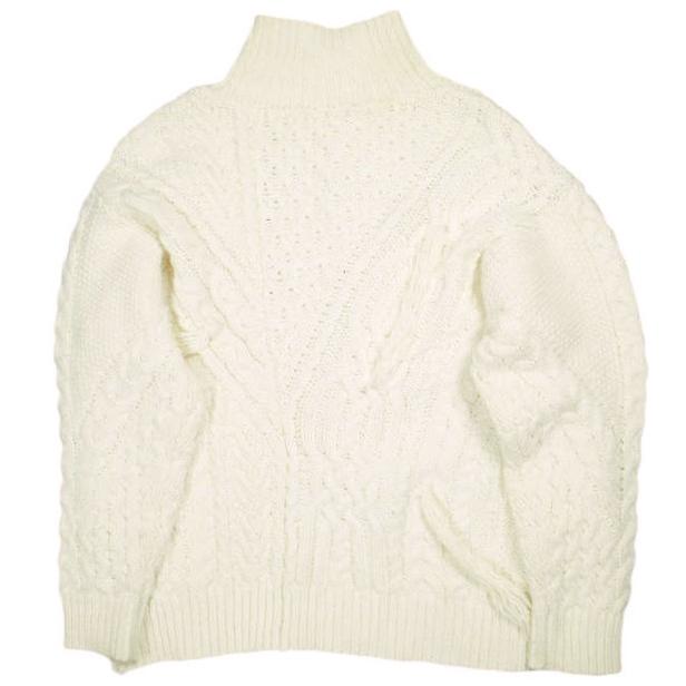 RBS Ray BEAMS アールビーエス レイビームス 22AW ケーブルアシンメトリージップカーディガン 61-15-0066-370 Free OFF WHITE ニット |  | 01