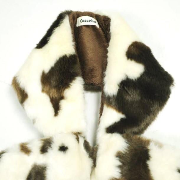 CASSELINI キャセリーニ アニマルファーティペット IVORY/BROWN マフラー g25422 |  | 02