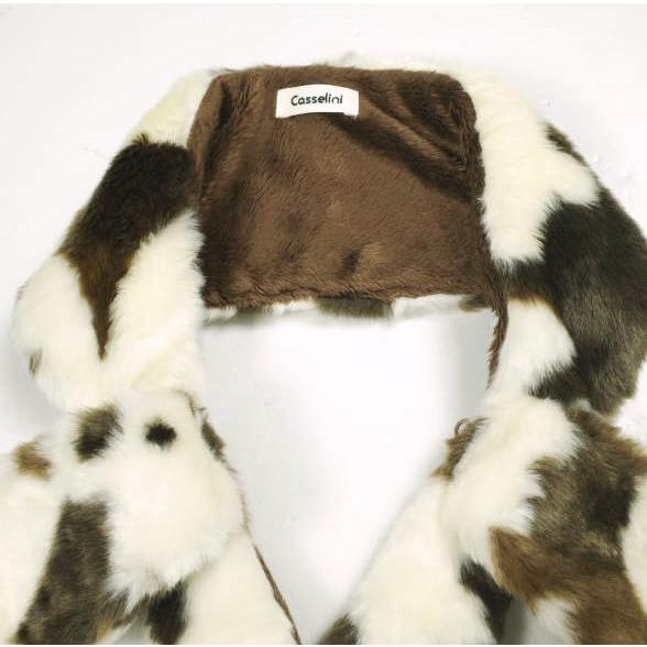 CASSELINI キャセリーニ アニマルファーティペット IVORY/BROWN マフラー g25422 |  | 03