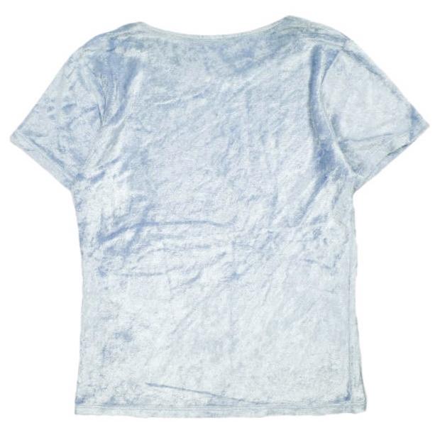 Ray BEAMS レイビームス 21SS ストレッチベロアTシャツ 63-04-0342-370 ONE SIZE BLUE 半袖 ベルベット カットソー トップス g25423 |  | 01
