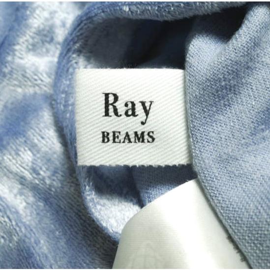 Ray BEAMS レイビームス 21SS ストレッチベロアTシャツ 63-04-0342-370 ONE SIZE BLUE 半袖 ベルベット カットソー トップス g25423 |  | 06