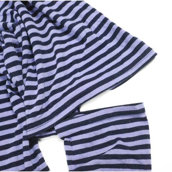 Name. x Ray BEAMS ネーム レイビームス 21AW 別注 日本製 ボーダーヘンリーネックカットソー NMCU-RB21AW-001 Free PURPLE 長袖 トップス |  | 05