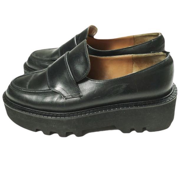 ATP Atelier エーティーピーアトリエ 厚底 ローファー 38(24-24.5cm) BLACK VIBRAM Vi-Lite シューズ g25427 |  | 01