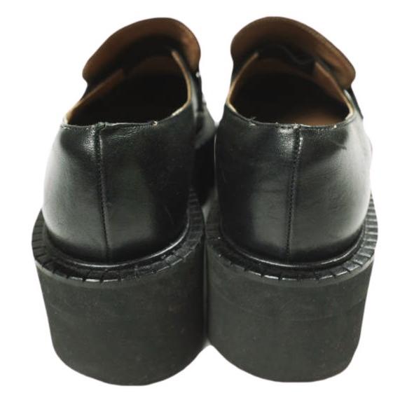 ATP Atelier エーティーピーアトリエ 厚底 ローファー 38(24-24.5cm) BLACK VIBRAM Vi-Lite シューズ g25427 |  | 03