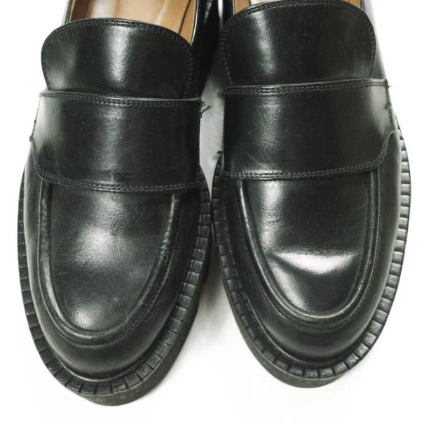 ATP Atelier エーティーピーアトリエ 厚底 ローファー 38(24-24.5cm) BLACK VIBRAM Vi-Lite シューズ g25427 |  | 04